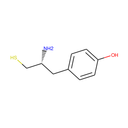 N[C@@H](CS)Cc1ccc(O)cc1 ZINC000028255290