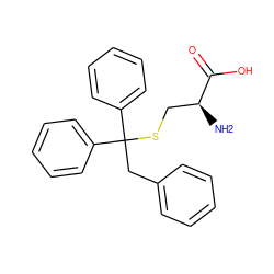 N[C@@H](CSC(Cc1ccccc1)(c1ccccc1)c1ccccc1)C(=O)O ZINC000084705811