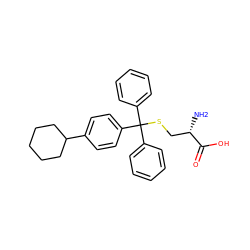 N[C@@H](CSC(c1ccccc1)(c1ccccc1)c1ccc(C2CCCCC2)cc1)C(=O)O ZINC000066113166