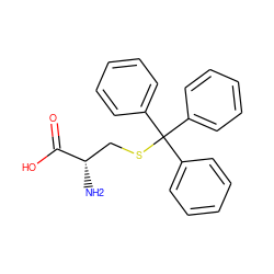 N[C@@H](CSC(c1ccccc1)(c1ccccc1)c1ccccc1)C(=O)O ZINC000003861261