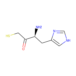 N[C@@H](Cc1c[nH]cn1)C(=O)CS ZINC000169321739