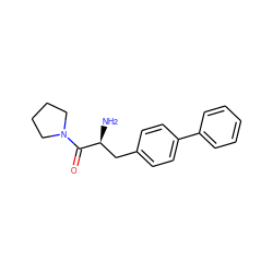 N[C@@H](Cc1ccc(-c2ccccc2)cc1)C(=O)N1CCCC1 ZINC000014947626