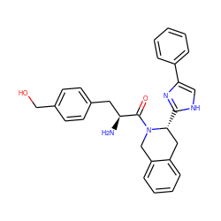 N[C@@H](Cc1ccc(CO)cc1)C(=O)N1Cc2ccccc2C[C@H]1c1nc(-c2ccccc2)c[nH]1 ZINC000036216164