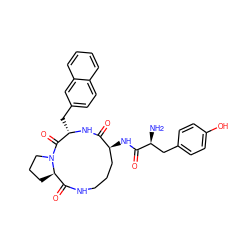 N[C@@H](Cc1ccc(O)cc1)C(=O)N[C@H]1CCCNC(=O)[C@H]2CCCN2C(=O)[C@H](Cc2ccc3ccccc3c2)NC1=O ZINC000036215439