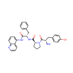 N[C@@H](Cc1ccc(O)cc1)C(=O)N1CCC[C@H]1C(=O)N[C@@H](Cc1ccccc1)C(=O)Nc1cccc2ncccc12 ZINC000095547536