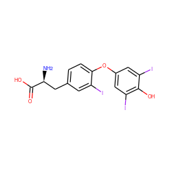 N[C@@H](Cc1ccc(Oc2cc(I)c(O)c(I)c2)c(I)c1)C(=O)O ZINC000004097417