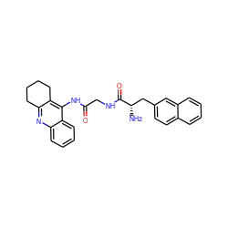 N[C@@H](Cc1ccc2ccccc2c1)C(=O)NCC(=O)Nc1c2c(nc3ccccc13)CCCC2 ZINC000040976759