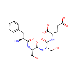 N[C@@H](Cc1ccccc1)C(=O)N[C@@H](CO)C(=O)N[C@@H](CO)C(=O)N[C@@H](CCC(=O)O)C(=O)O ZINC000146918728