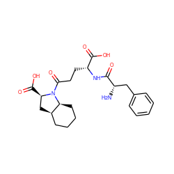 N[C@@H](Cc1ccccc1)C(=O)N[C@H](CCC(=O)N1[C@H](C(=O)O)C[C@@H]2CCCC[C@@H]21)C(=O)O ZINC000013599996