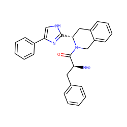 N[C@@H](Cc1ccccc1)C(=O)N1Cc2ccccc2C[C@H]1c1nc(-c2ccccc2)c[nH]1 ZINC000036216176