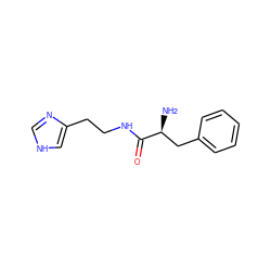 N[C@@H](Cc1ccccc1)C(=O)NCCc1c[nH]cn1 ZINC000006645441