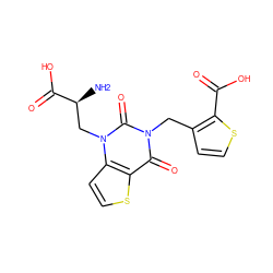 N[C@@H](Cn1c(=O)n(Cc2ccsc2C(=O)O)c(=O)c2sccc21)C(=O)O ZINC000072105387