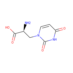 N[C@@H](Cn1ccc(=O)[nH]c1=O)C(=O)O ZINC000000901774