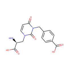 N[C@@H](Cn1ccc(=O)n(Cc2ccc(C(=O)O)cc2)c1=O)C(=O)O ZINC000003996010