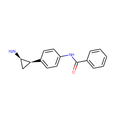 N[C@@H]1C[C@@H]1c1ccc(NC(=O)c2ccccc2)cc1 ZINC000072172249