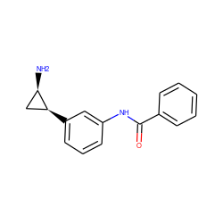 N[C@@H]1C[C@@H]1c1cccc(NC(=O)c2ccccc2)c1 ZINC000299853514