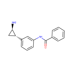 N[C@@H]1C[C@H]1c1cccc(NC(=O)c2ccccc2)c1 ZINC000299853515