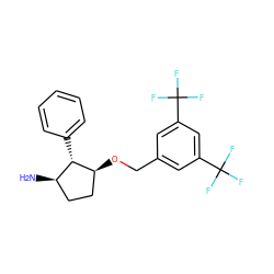 N[C@@H]1CC[C@H](OCc2cc(C(F)(F)F)cc(C(F)(F)F)c2)[C@H]1c1ccccc1 ZINC000036324338