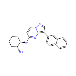 N[C@@H]1CCCC[C@H]1Nc1ccn2ncc(-c3ccc4ccccc4c3)c2n1 ZINC000095920921