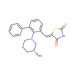 N[C@@H]1CCCN(c2c(/C=C3\SC(=O)NC3=O)cccc2-c2ccccc2)C1 ZINC000084670255