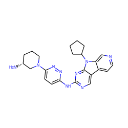 N[C@@H]1CCCN(c2ccc(Nc3ncc4c5ccncc5n(C5CCCC5)c4n3)nn2)C1 ZINC000169706703