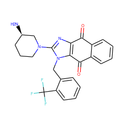 N[C@@H]1CCCN(c2nc3c(n2Cc2ccccc2C(F)(F)F)C(=O)c2ccccc2C3=O)C1 ZINC000014953925