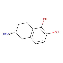 N[C@@H]1CCc2c(ccc(O)c2O)C1 ZINC000005784460