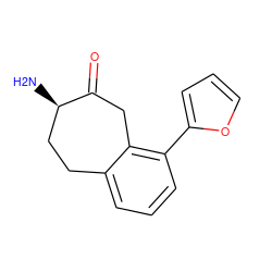 N[C@@H]1CCc2cccc(-c3ccco3)c2CC1=O ZINC000473083100