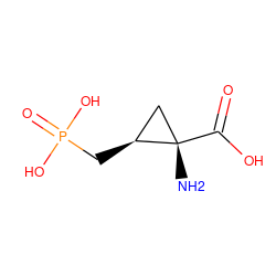 N[C@]1(C(=O)O)C[C@@H]1CP(=O)(O)O ZINC000028246005