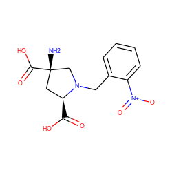 N[C@]1(C(=O)O)C[C@H](C(=O)O)N(Cc2ccccc2[N+](=O)[O-])C1 ZINC000029562335