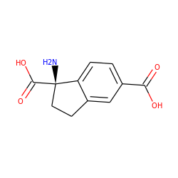 N[C@]1(C(=O)O)CCc2cc(C(=O)O)ccc21 ZINC000000020684