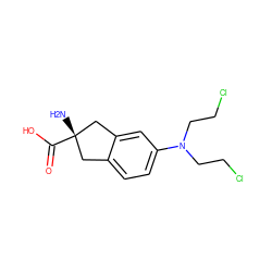 N[C@]1(C(=O)O)Cc2ccc(N(CCCl)CCCl)cc2C1 ZINC000001558094