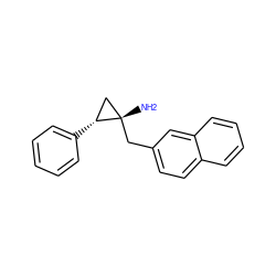 N[C@]1(Cc2ccc3ccccc3c2)C[C@H]1c1ccccc1 ZINC000144453310