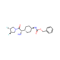 N[C@H](C(=O)N1C[C@@H](F)[C@H](F)C1)[C@H]1CC[C@H](NC(=O)OCc2ccccc2)CC1 ZINC000253991663