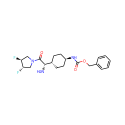 N[C@H](C(=O)N1C[C@H](F)[C@@H](F)C1)[C@H]1CC[C@H](NC(=O)OCc2ccccc2)CC1 ZINC000253636166