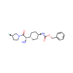 N[C@H](C(=O)N1CC[C@@H](F)C1)[C@H]1CC[C@H](NC(=O)OCc2ccccc2)CC1 ZINC000253695416