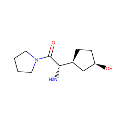 N[C@H](C(=O)N1CCCC1)[C@H]1CC[C@@H](O)C1 ZINC000027895115