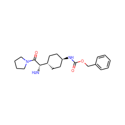 N[C@H](C(=O)N1CCCC1)[C@H]1CC[C@H](NC(=O)OCc2ccccc2)CC1 ZINC000253636478