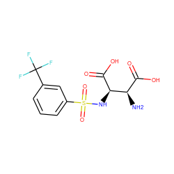 N[C@H](C(=O)O)[C@@H](NS(=O)(=O)c1cccc(C(F)(F)F)c1)C(=O)O ZINC001772628871