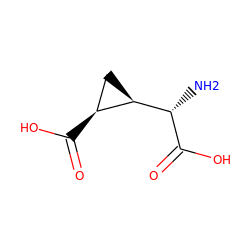 N[C@H](C(=O)O)[C@@H]1C[C@@H]1C(=O)O ZINC000002567711