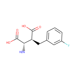 N[C@H](C(=O)O)[C@H](Cc1cccc(F)c1)C(=O)O ZINC000040379681