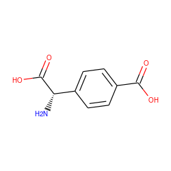 N[C@H](C(=O)O)c1ccc(C(=O)O)cc1 ZINC000002559033