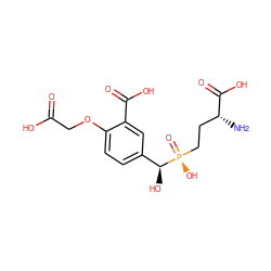 N[C@H](CC[P@](=O)(O)[C@@H](O)c1ccc(OCC(=O)O)c(C(=O)O)c1)C(=O)O ZINC000149136615