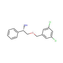 N[C@H](COCc1cc(Cl)cc(Cl)c1)c1ccccc1 ZINC000026664076