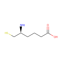 N[C@H](CS)CCCC(=O)O ZINC000013738458