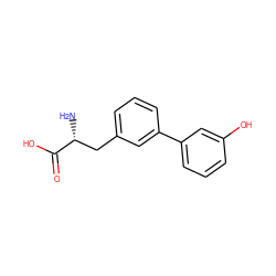 N[C@H](Cc1cccc(-c2cccc(O)c2)c1)C(=O)O ZINC000263620653