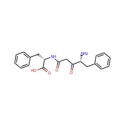 N[C@H](Cc1ccccc1)C(=O)CC(=O)N[C@@H](Cc1ccccc1)C(=O)O ZINC000096282494