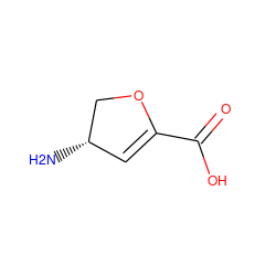 N[C@H]1C=C(C(=O)O)OC1 ZINC000026172693