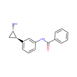 N[C@H]1C[C@@H]1c1cccc(NC(=O)c2ccccc2)c1 ZINC000299853512