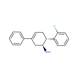 N[C@H]1CC(c2ccccc2)=CC[C@@H]1c1ccccc1Cl ZINC000014950352